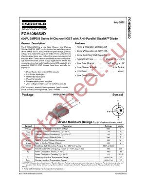 FGH50N6S2D datasheet  